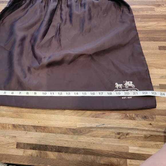 Coach Leatherware 18.5 x 23" Super Large Brown Drawstring Dust Protection Travel - Picture 5 of 8